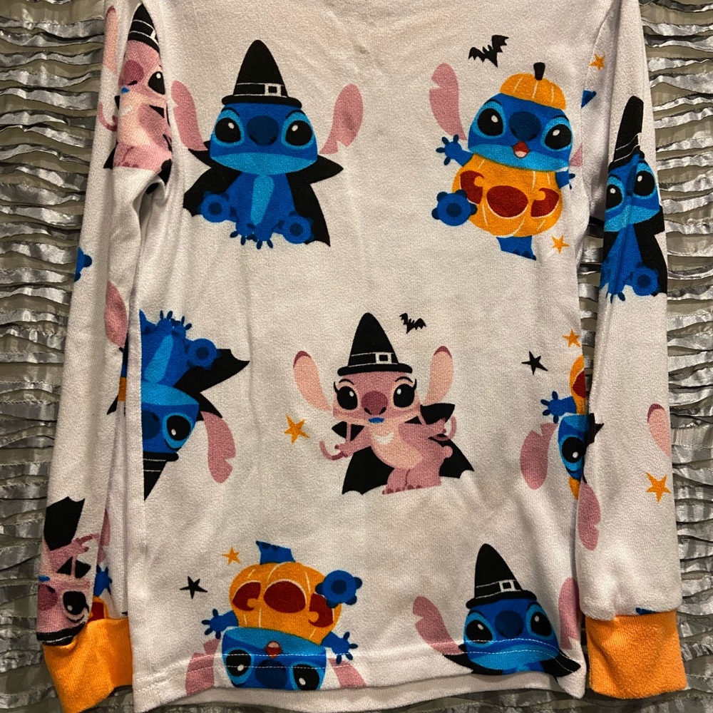 Kids Halloween Stitch Pajama Set with Stitch print Size 8 - Picture 3 of 6